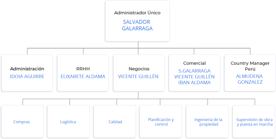 Services organization chart